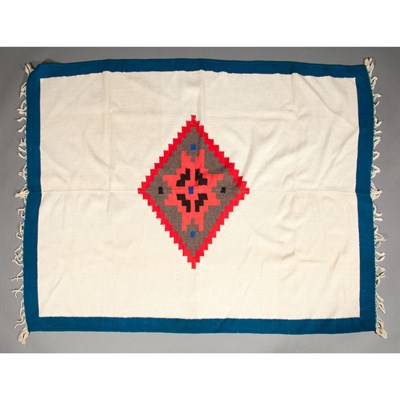 Lot 189 - Two Southwestern Weavings Larger 4 Feet 6...