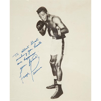 Lot 6 - [BOXING] PATTERSON, FLOYD. Inscribed...
