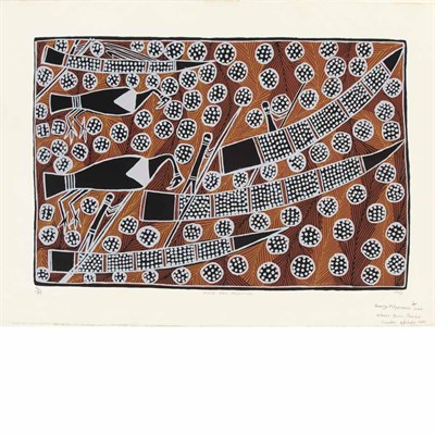 Lot 179 - George Milpurrurru (1934-1998) GOOSE EGG...