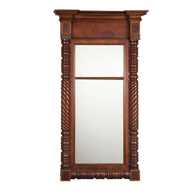 Lot 215 - Classical Mahogany Pier Mirror 19th Century...