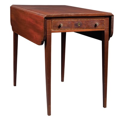 Lot 182 - Federal Inlaid Mahogany Pembroke Table 19th...