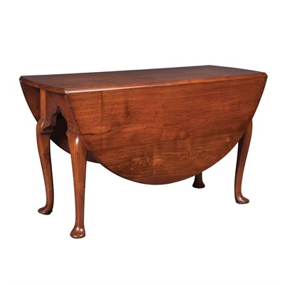 Lot 157 - Queen Anne Walnut Drop-Leaf Table The...