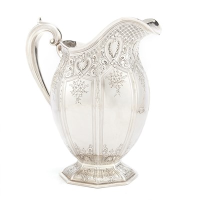 Lot 317 - American Sterling Silver Water Pitcher...