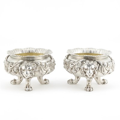 Lot 191 - Pair of Victorian Silver Salts Daniel and...