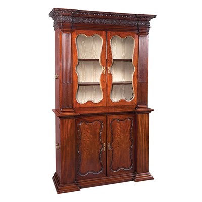 Lot 350 - George II Parcel Gilt Mahogany Bookcase...