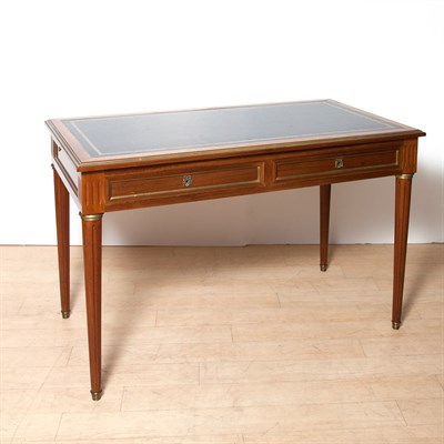Lot 278 - Louis XVI Style Leather Inset Mahogany Writing...