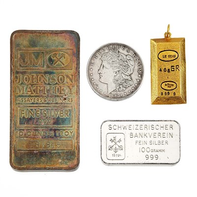 Lot 126 - Miscellaneous Group of Coins and Ingots