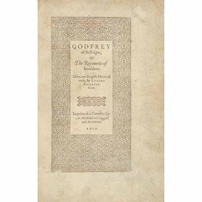 Lot 166A - [ELIZABETHAN] [TASSO, TORQUATO]. Godfrey of...