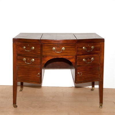 Lot 217 - George III Style Mahogany Dressing Table...