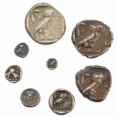 Lot 97 - Atheniah, Group of Eight Coins