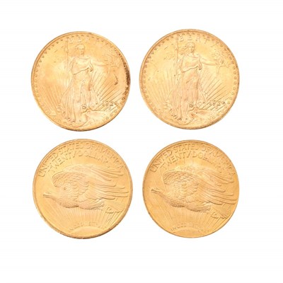 Lot 217 - United States, Four 1924 St. Gaudens