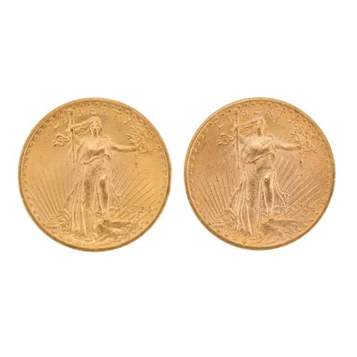 Lot 216 - United States, Two 1924 St. Gaudens