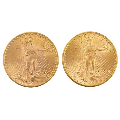 Lot 212 - United States, Two 1924 St. Gaudens