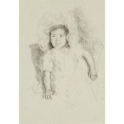 Lot 29 - Mary Cassatt MARGOT WEARING A BONNET (NO. 3)...
