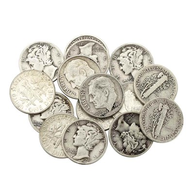 Lot 192 - United States Silver Dimes