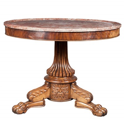 Lot 258 - Continental Neoclassical Mahogany and Rosewood...