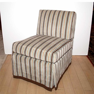 Lot 457 - Upholstered Slipper Chair