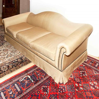 Lot 291 - Upholstered Nail Head Trim Sofa Length 7 feet.