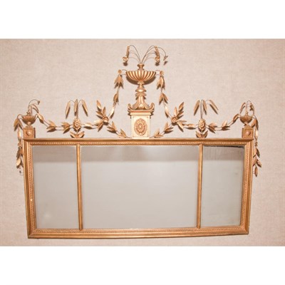 Lot 254 - George III Style Gilt-Wood Mirror Height 39...