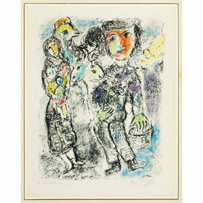 Lot 38 - Marc Chagall PAIR OF PEASANTS (MOURLOT 484)...