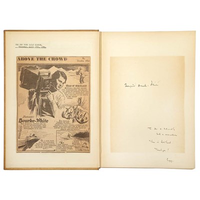 Lot 290 - [PHOTOBOOK] BOURKE-WHITE, MARGARET. Eyes on...