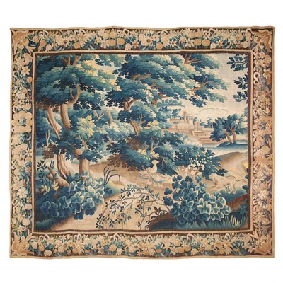 Lot 401 - Aubusson Verdure Tapestry France, 18th century...