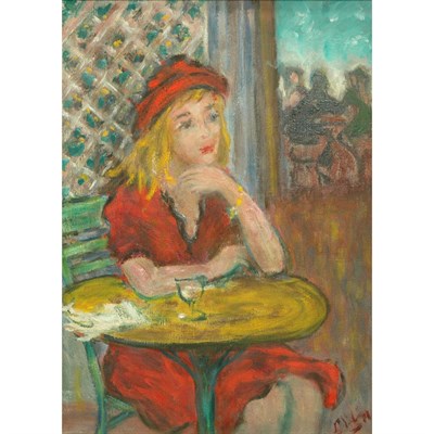 Lot 90 - Robert Philipp American, 1895-1981 Girl at...