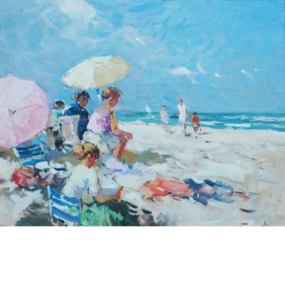 Lot 113 - Niek Van der Plas Dutch, b. 1954 Lounging at...
