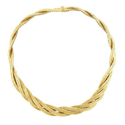Lot 272 - Braided Gold Necklace
