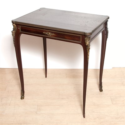 Lot 483 - Louis XVI Style Gilt-Metal Mounted Mahogany...
