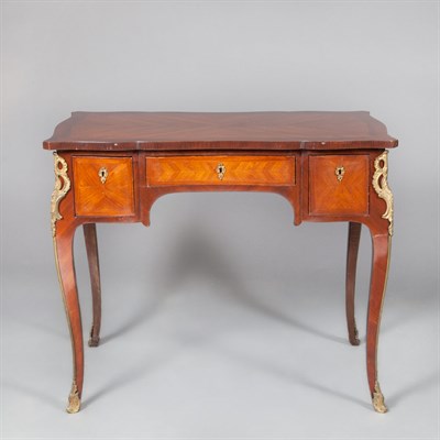 Lot 143 - Louis XV Style Gilt-Metal Mounted Mahogany...