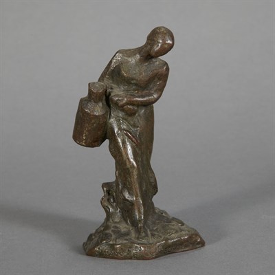 Lot 230 - Bronze Figure of a Woman with Pitcher by Dalou...