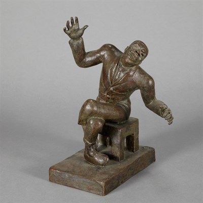 Lot 370 - Bronze Figure of a Singer by Sardeau Height 10...