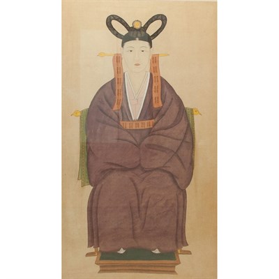 Lot 169 - Framed Chinese Ancestral Portrait Height 61...
