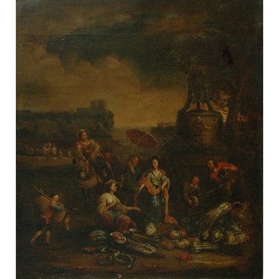 Lot 13 - Circle of Alexander van Braedel A Lady...