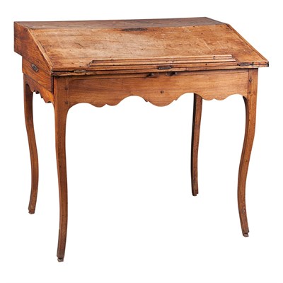 Lot 388 - Provincial Louis XV Fruitwood Bureau 18th...