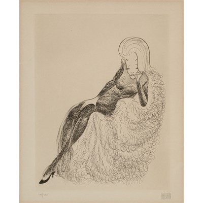 Lot 80 - Al Hirschfeld (1903-2003) MARLENE DIETRICH...