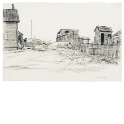 Lot 111 - Edward Hopper American, 1882-1967 Shacks on...