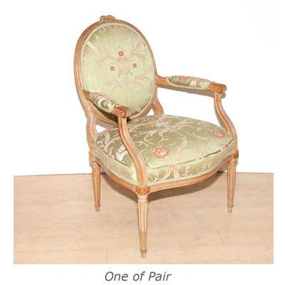 Lot 500 - Pair of Louis XVI Beechwood Fauteuils
