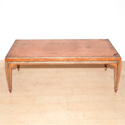 Lot 512 - Painted and Parcel Gilt Coffee Table Height 17...