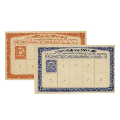 Lot 60 - United States, Postal Savings Cards, PS 2 and  PS 5