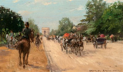 Lot 18 - Georges Stein French, 1870-1930 Champs Elysees...