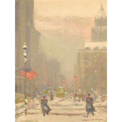 Lot 9 - Johann Berthelsen American, 1883-1972 Snow...