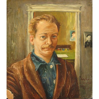 Lot 12 - Aaron Bohrod American, 1907-1992 Self Portrait...