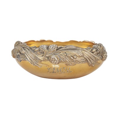 Lot 239 - Tiffany & Co. Makers Silver Gilt Bowl Pattern...