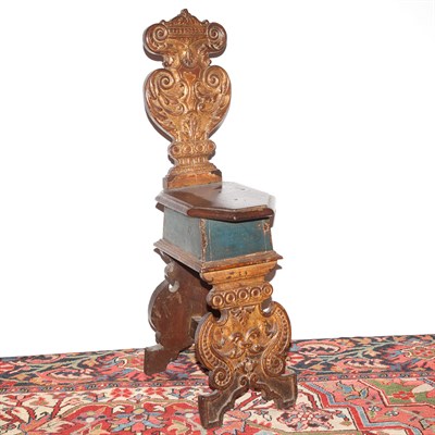 Lot 124 - Two Similar Continental Baroque Style Painted...