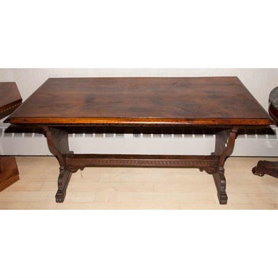 Lot 122 - Italian Baroque Walnut Center Table The...