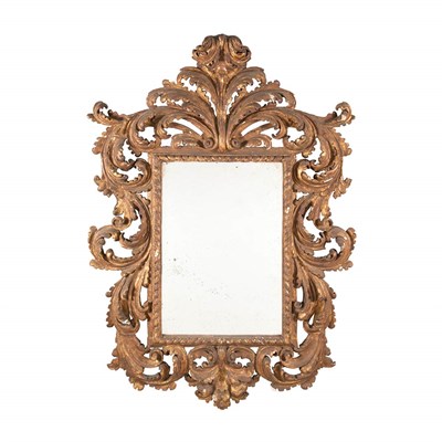 Lot 444 - Italian Rococo Gilt-Wood Mirror 18th Century...