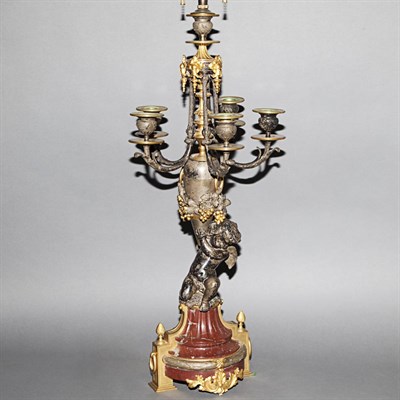 Lot 208 - Pair of Louis XVI Style Gilt and Silvered...