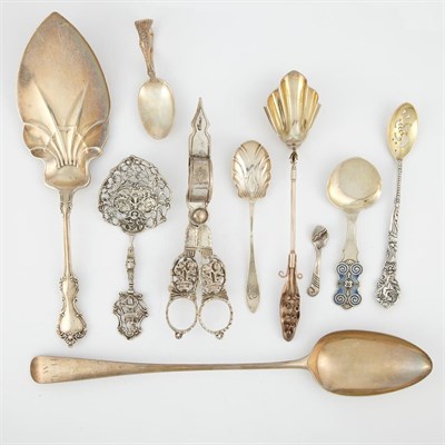 Lot 312 - Group of Silver Flatware Articles Total...
